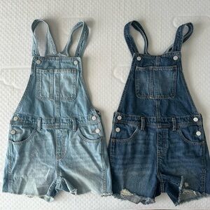 Two Jean overalls from old navy